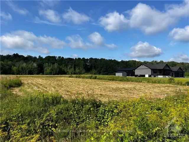 Land For Sale in East Hawkesbury, Ontario