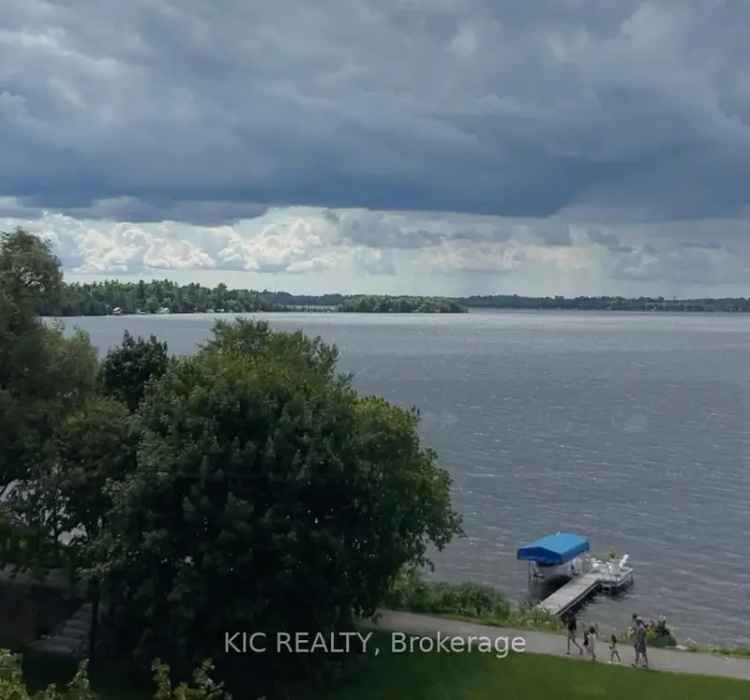 Buy waterfront condo at The Moorings on Cameron Lake with outdoor spaces