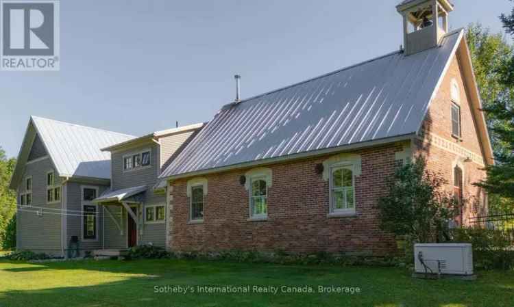 Historic Schoolhouse with Modern Additions Near Collingwood