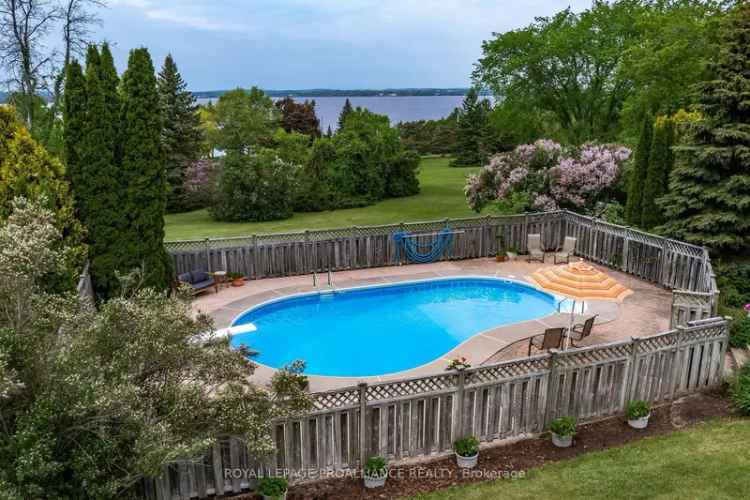 Bay of Quinte Walkout Bungalow with Pool and 1.5 Acres