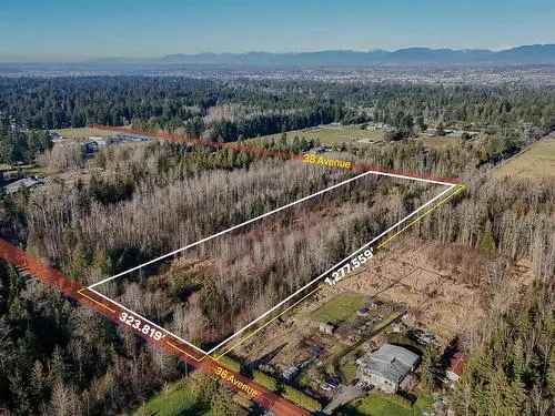 9.49 Acres Vacant Land for Sale in Langley BC