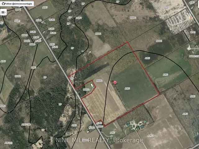 94 Acres Near Orillia Farmland and Wooded Area