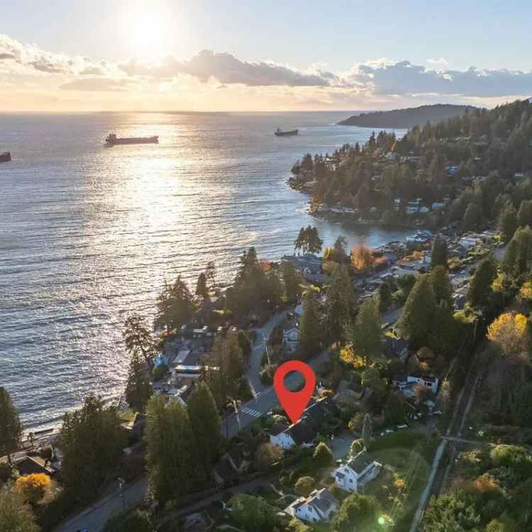 West Vancouver Semi Waterfront Home Ocean Views Updated 3000 sq ft