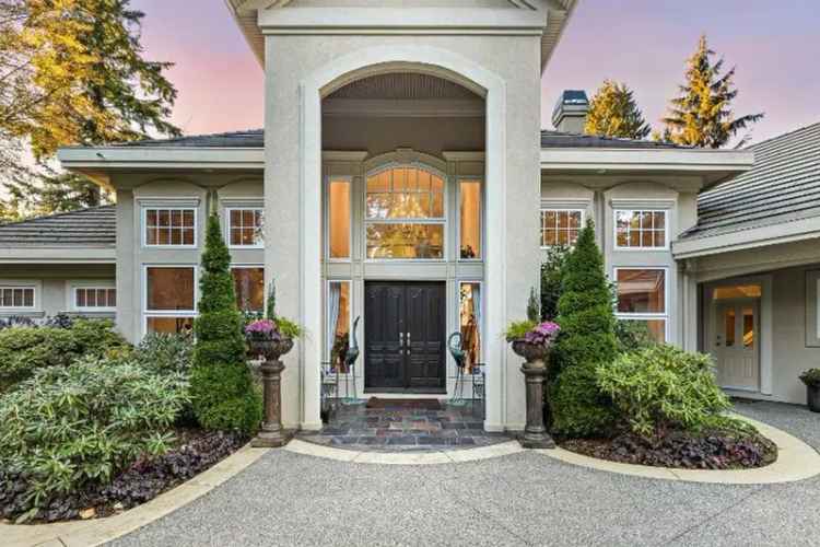 This $6.8M South Surrey Home Boasts a Private Dock on the Nicomekl River