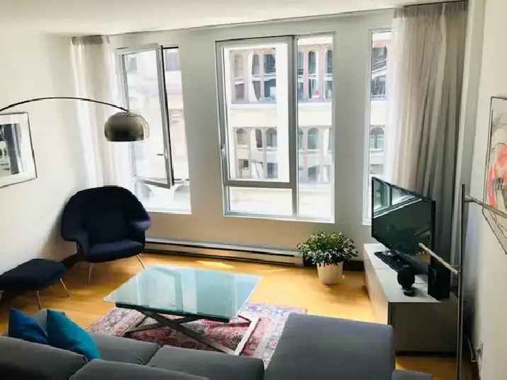 Charmant condo 3 1/2 meublé et équipé Vx Mtl, calme et lumineux