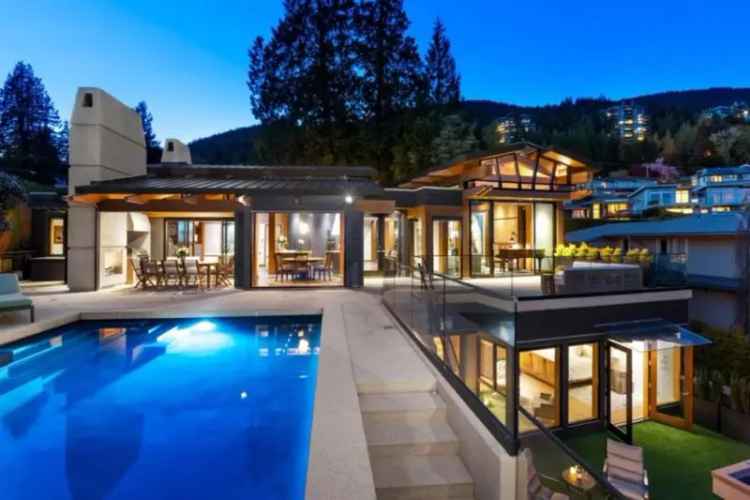 This West Vancouver Property's Tiered Yard Offers Panoramic Water Views