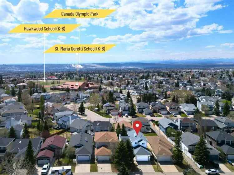 5-Bedroom Walkout Home in Hawkwood with Mountain Views