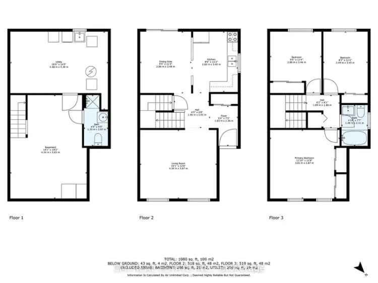 3 Bed 2 Bath Semi-Detached Home in Prime Location