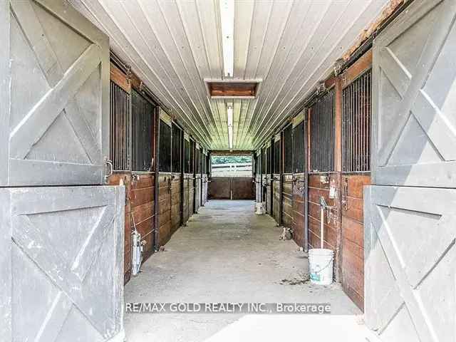 91 Acre Caledon Estate with Century Home Indoor Outdoor Arenas