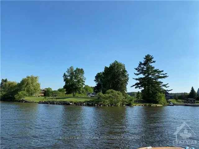 4.3-Acre Waterfront Lot on Ottawa River - 442ft of Pristine Shoreline