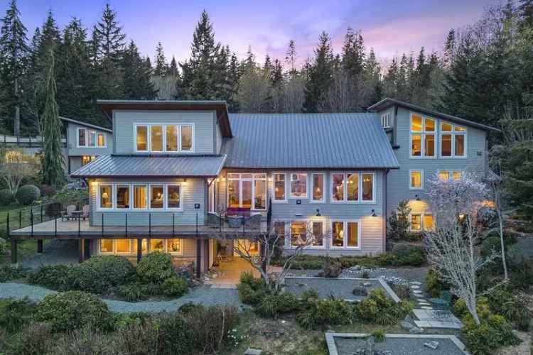 5-Acre Waterfront Courtenay Estate Boasts Dreamy Mountain Views