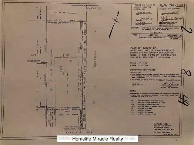 29.5 Acres Estate Lot Near Hwys 407 418 Development Potential