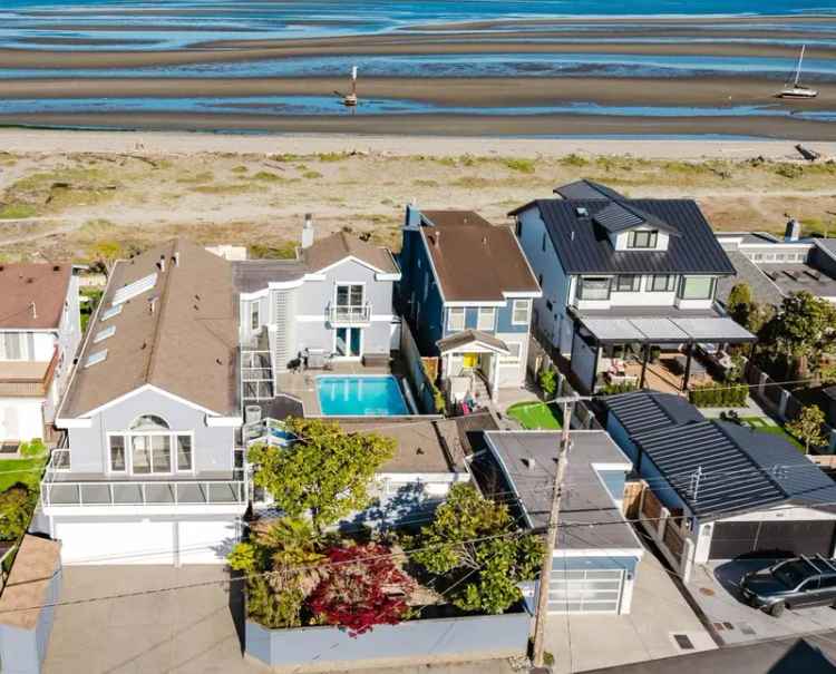 Boundary Bay Beachfront Home 5 BR 5185 sqft Panoramic Ocean Views