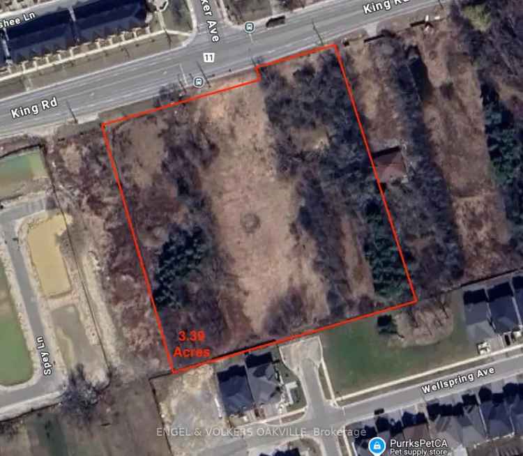 Richmond Hill Oak Ridges 3.39-Acre Commercial Residential Land