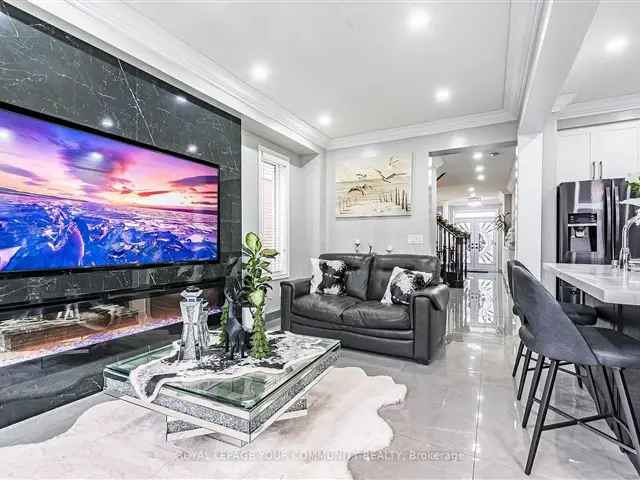 Stunning End Unit Townhouse with Gourmet Kitchen and Finished Basement