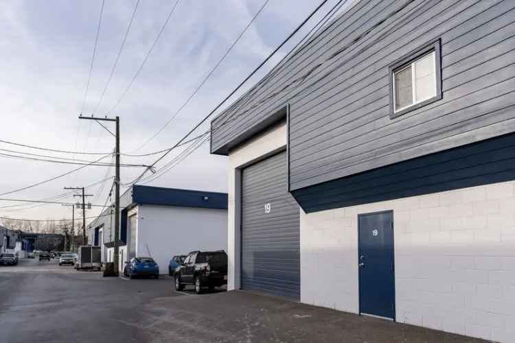 Warehouse for lease in Coquitlam with yard space and great access