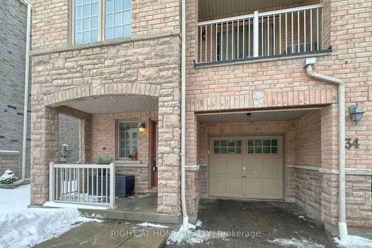 3 Storey Freehold Townhome in Central Ajax 4 Beds Family Home