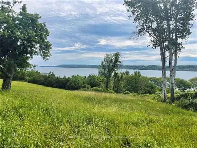 Panoramic Bay View Lot in Wiarton - Build Your Dream Home