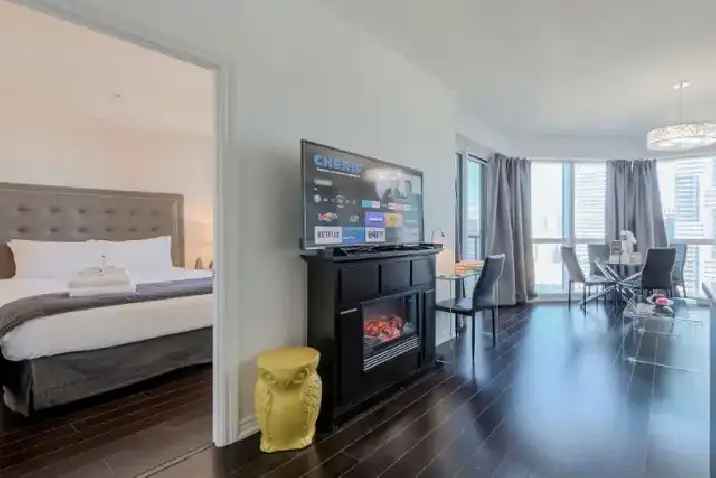 Furnished 2 Bedroom 2 Bath Condo Rental in Downtown Toronto Near Sick Kids