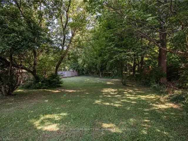 Building Lot in Wiarton - Peaceful Setting, Close to Amenities