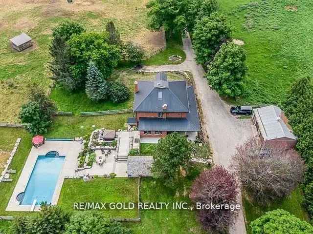 91 Acre Caledon Estate: Century Home, Indoor Arena, Paddocks