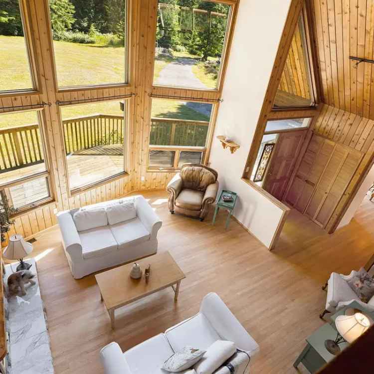 3.24 Acres Bowen Island Family Home with Workshop and Expansive Garden