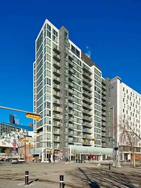 Buy modern condo with amenities in East Village downtown Calgary