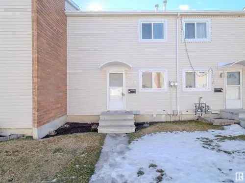 Townhouse for Sale in Britannia Youngstown Edmonton with Upgrades