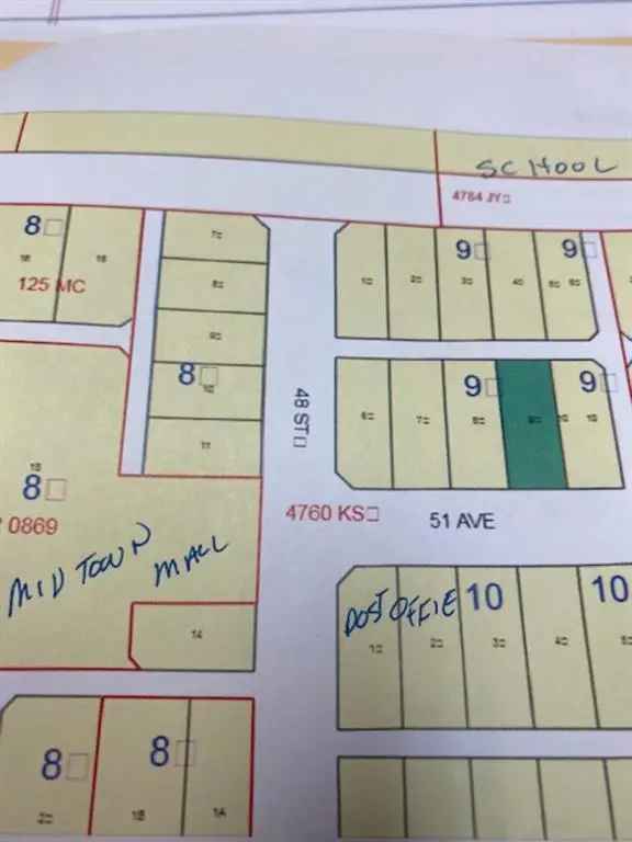 Land For Sale in 4740, 51 Avenue, Town of Athabasca, Alberta